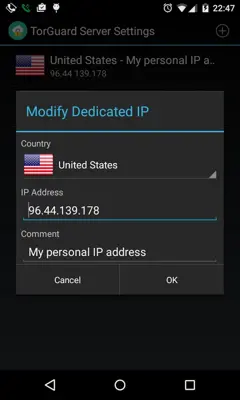 TorGuard android App screenshot 6